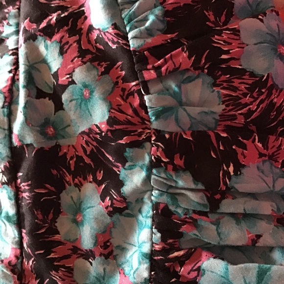 Zara Blue Floral Ruffled Mini Skirt - Picture 9 of 9